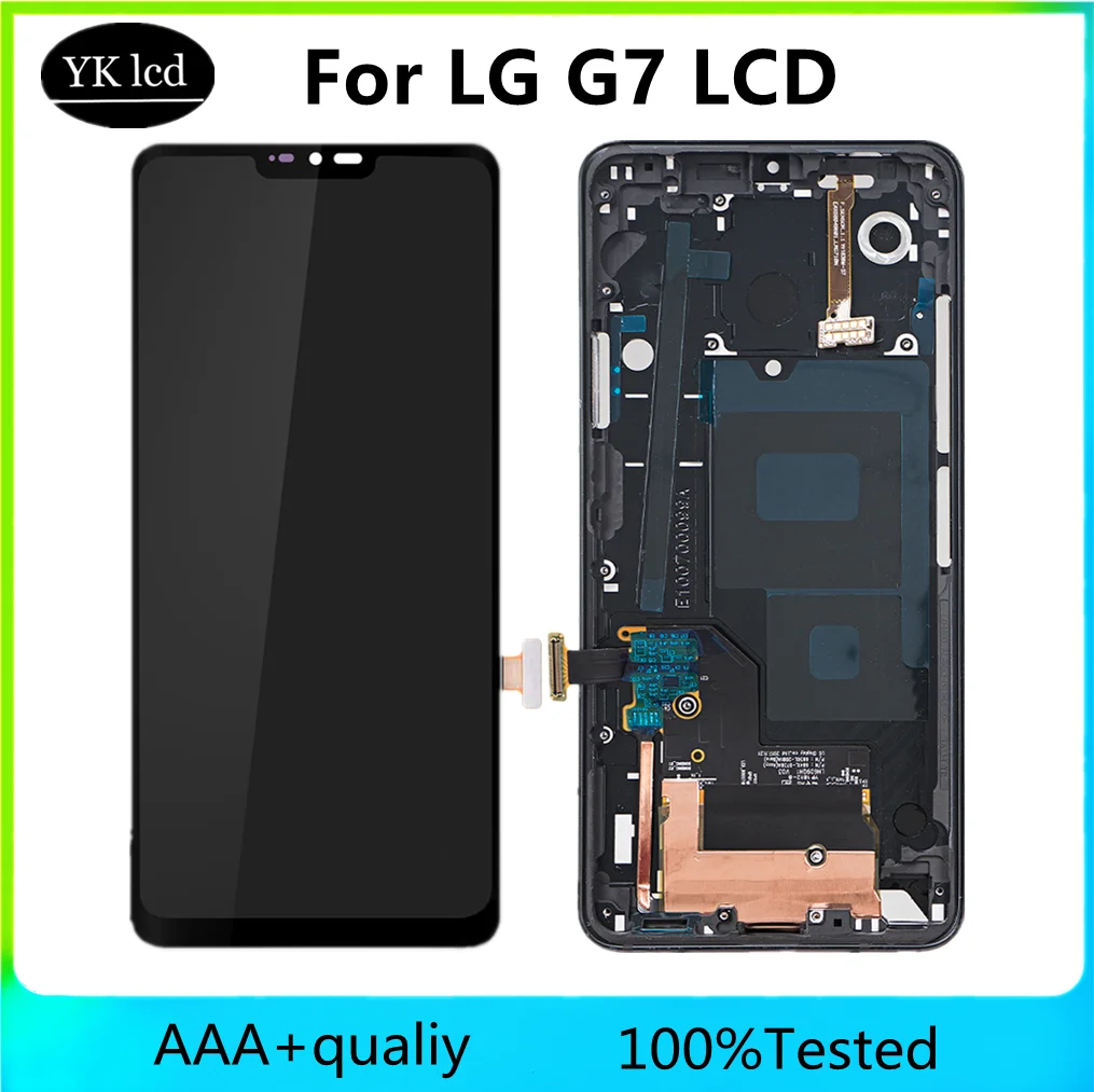 

AAA Quality For LG G7 G710EM G710PM G710VMP G710TM G710N G710VM LCD Display Touch Screen Digitizer Assembly For LG G7 ThinQ G710