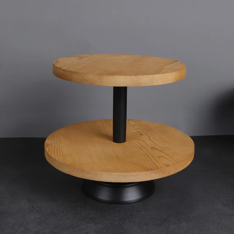

Wooden Wedding Cake Stands Iron Set Picnic Cake Plate Home Kitchen Dinnerware Food Cupcake Plates Tray Birthday Decoration