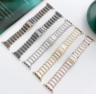 Керамический ремешок для Apple Watch 6 5 4 3 2 44 мм 40 мм, роскошный стальной металлический браслет для iWatch Band Series 6 5 4 3 38 мм 42 мм