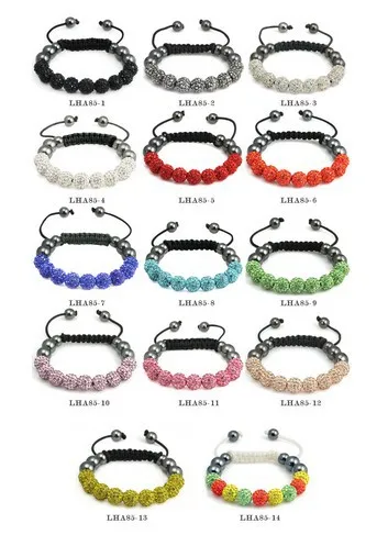 

Free shipping! factory new arrival micro pave CZ Disco Ball Beads Bangles crystal Bracelet fgf23