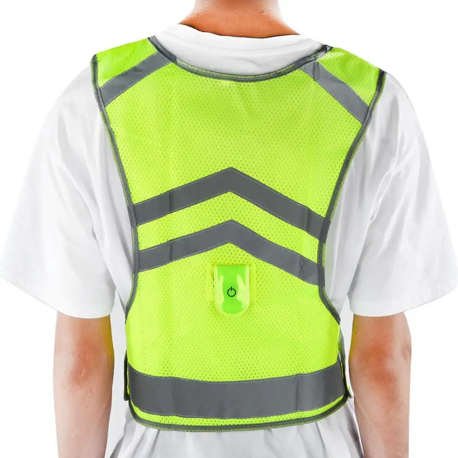 Светоотражающий жилет безопасности Быстросохнущий велосипедный с высокой