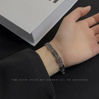 personalized ins letter bracelets for men and women irregular graphic hollow hip hop chain fashion hipster hand jewelry