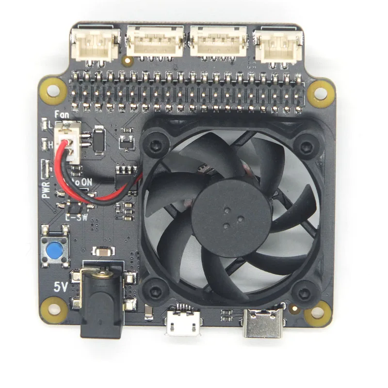 Плата расширения Raspberry Pi 4 Model B X735 с автоматическим охлаждением и безопасным