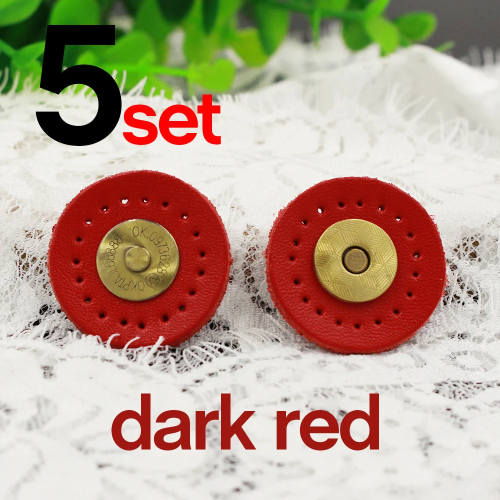 5 шт. магнитные застежки из натуральной кожи для сумок|Пуговицы| |
