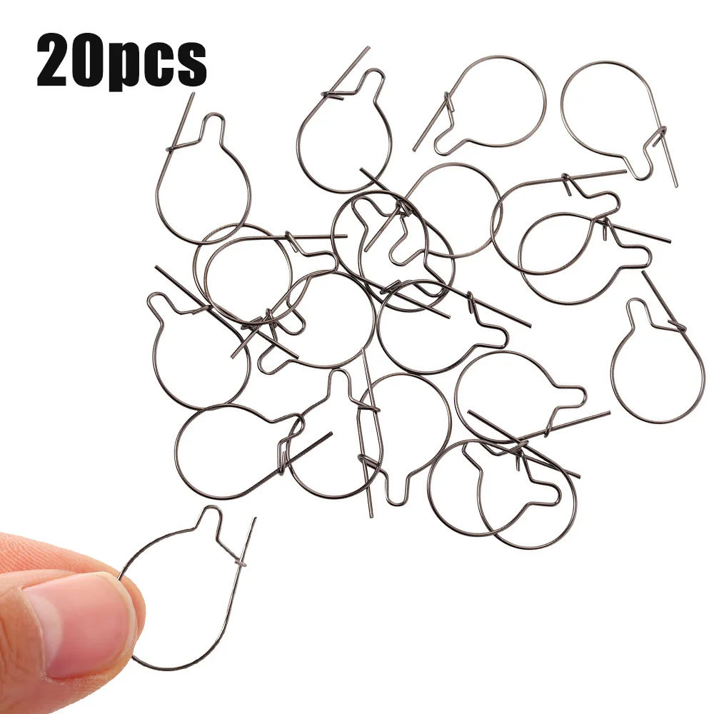 

20PCS Carp Fishing Maggot Clip Fishing Bait Ring Hooks Bait Sting Boilie Pin Spike Live Bait Lure Hook Carp Chod Hair Rig Tackle