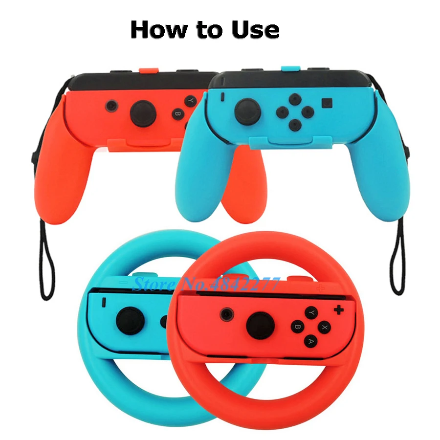 Аксессуары для Nintendo Switch 14 в 1 ручки 2 силиконовый чехол ручка гоночного руля 8