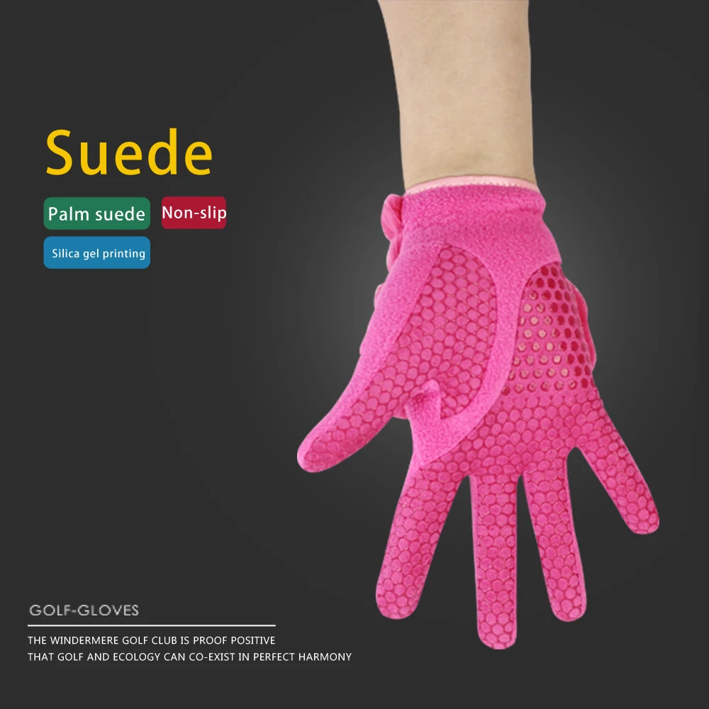 Женские зимние перчатки для гольфа 1 пара Нескользящие теплые из искусственного