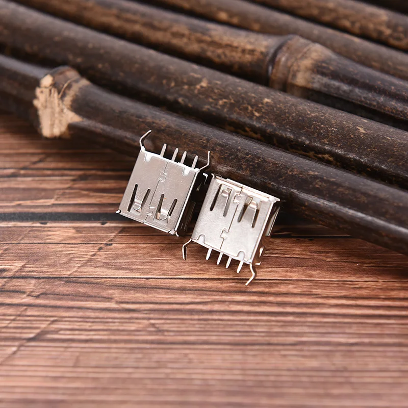 5/1 шт USB 2 0 Тип A женский вертикальный разъем 180 градусов 4 контактный разъемы 13 мм 30