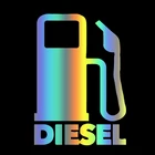 Настраиваемые размеры, креативная наклейка для дизельного, только дизельного топлива, мотоцикла, декоративная наклейка