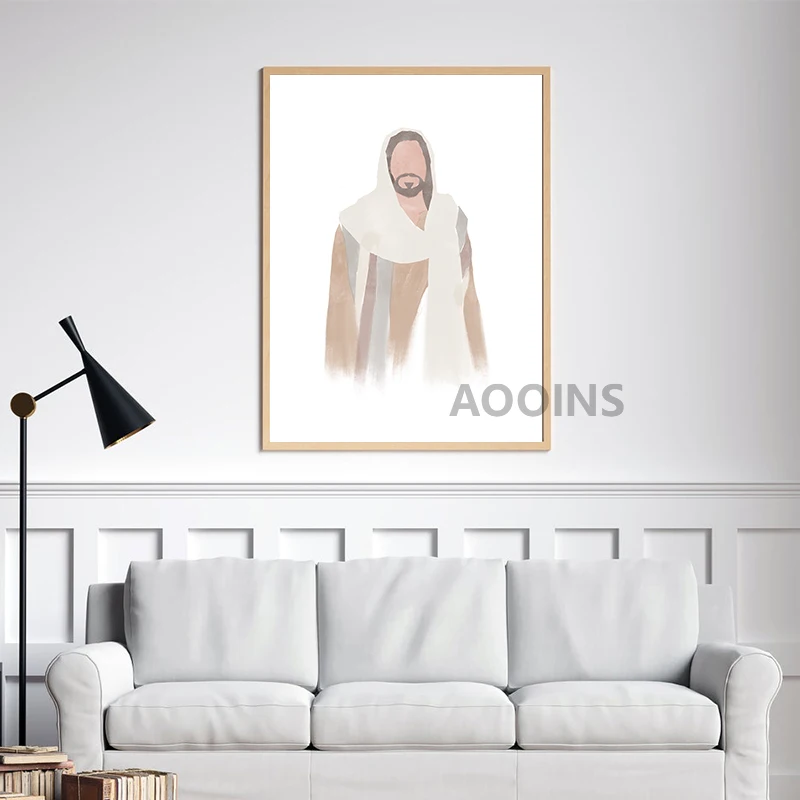 Рисунок на холсте с изображением восстановленного Иисуса Христа | Дом и сад