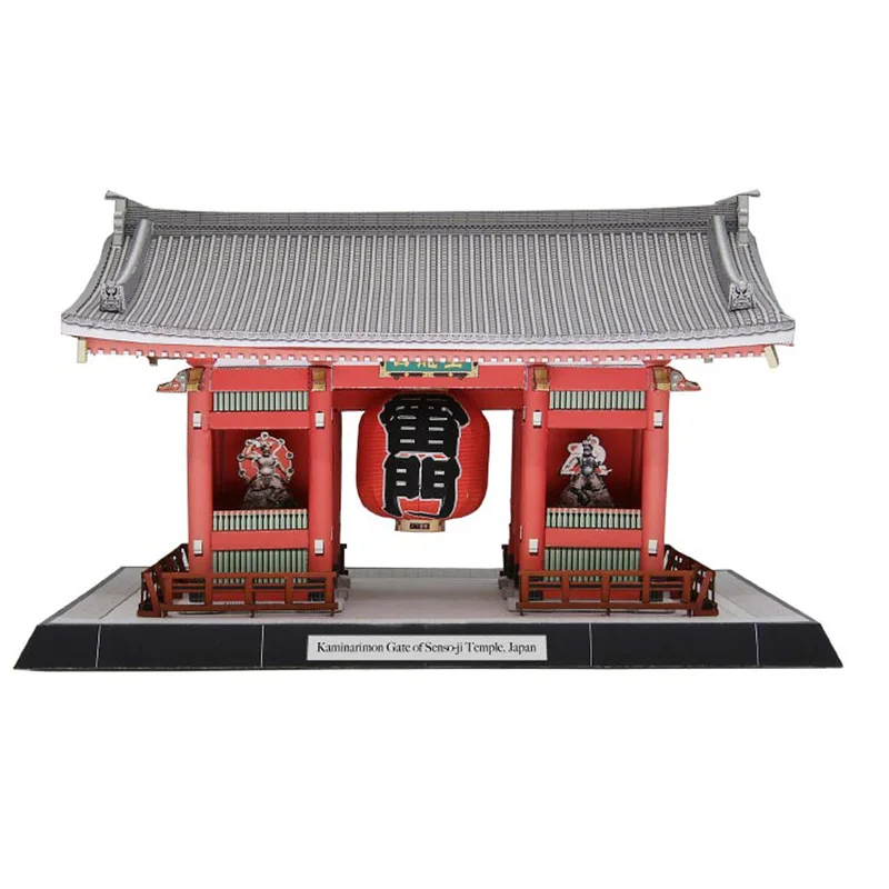 

Japan Kaminarimon Gate of Senso-Ji Temple DIY 3D бумажная модель набор для строительства картонные художественные изделия Детские Развивающие головоломки игру...