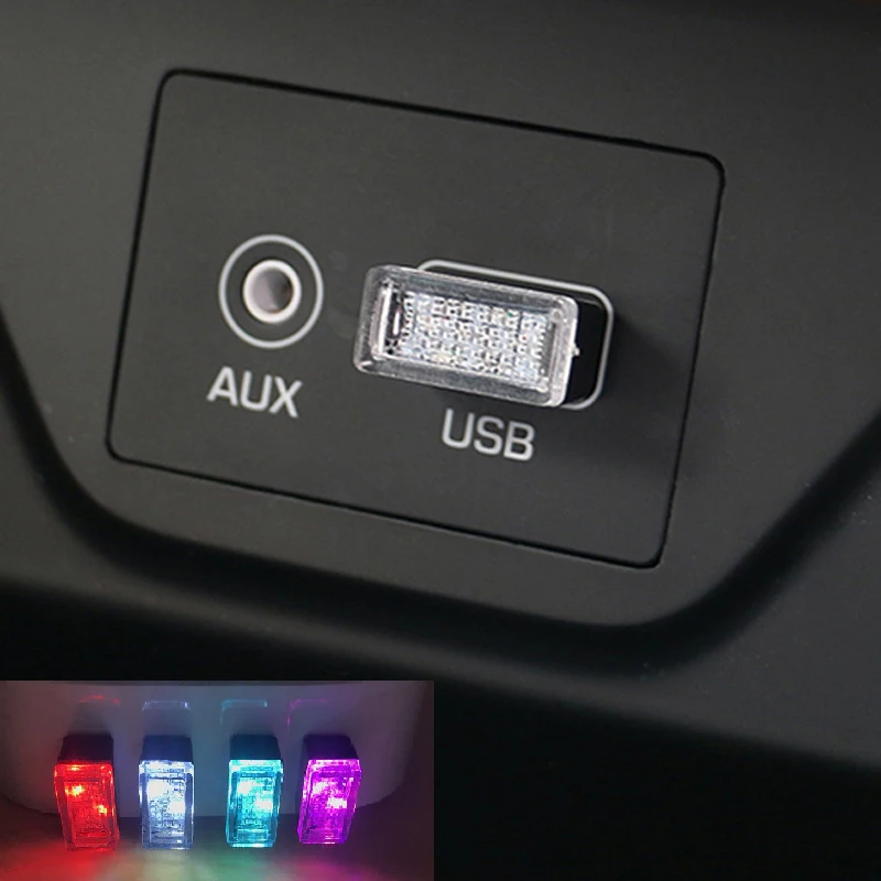 USB ночной Светильник СВЕТОДИОДНЫЙ Автомобильный интерьер атмосферная лампа для ног светильник ing для Jeep Dodge Journey JUVC/charger/DURANGO/CBLIBER/SXT