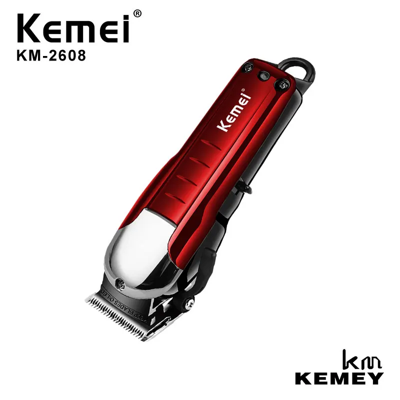 

Kemei Professional Wireless Hair Trimmer Powerful Hair Clipper Hair Cutting Machine Electric Knife Beard Shaver KM-2608