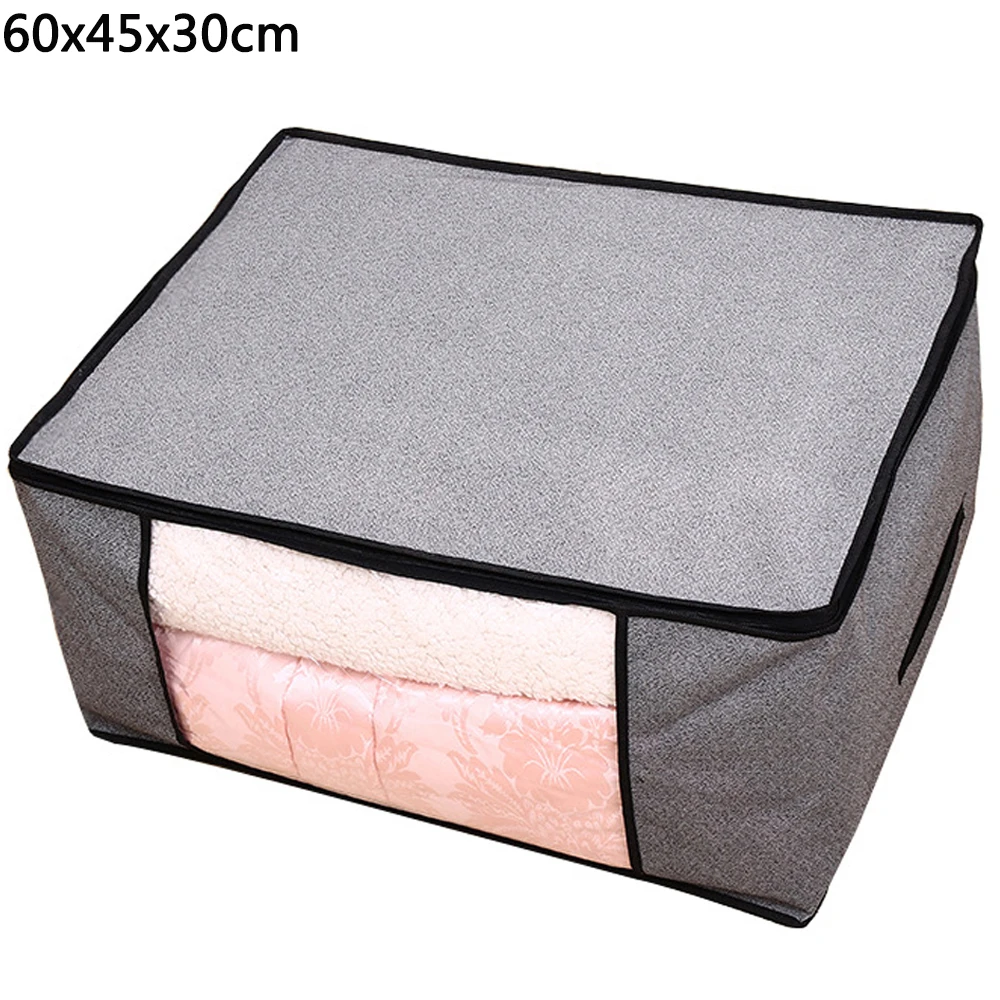 light grey 3 Портативный контейнер чехол для хранения Нетканая одежда большая сумка для хранения Органайзер Нижнее белье сумка органайзер для мелочей - Цвет: light grey 3