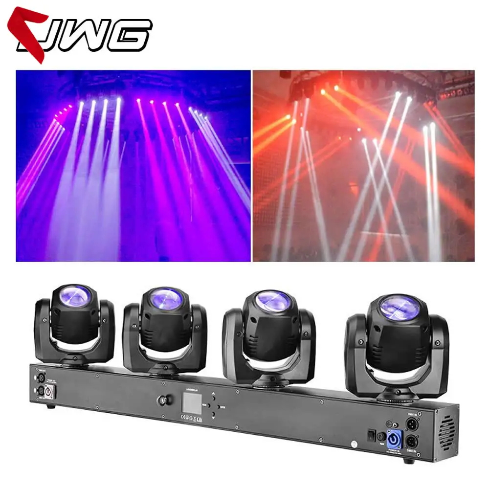 

2pcs/lot LED Bar Beam 4x32W RGBW 4IN1 Four Heads Moving Head Light DMX512 Stage Light For Mobile Disco DJ Party Nightclub Show