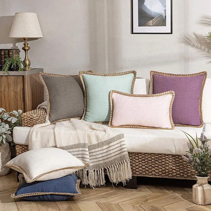 

Простые однотонные простые льняные наволочки INS современные наволочки мягкие удобные наволочки прочные товары для дома