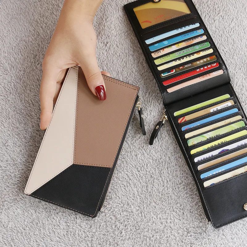 Женская кожаная сумка 2020 ультратонкий маленький кошелек с несколькими