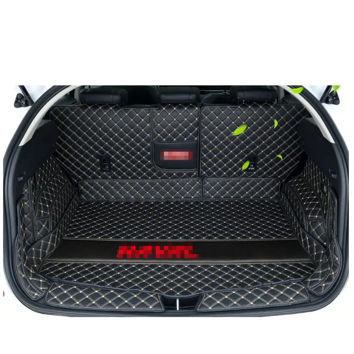 

Роскошный Кожаный Автомобильный Противоскользящий коврик для багажника для Great Wall Haval F7 F7X 2019 2020 грузовой вкладыш