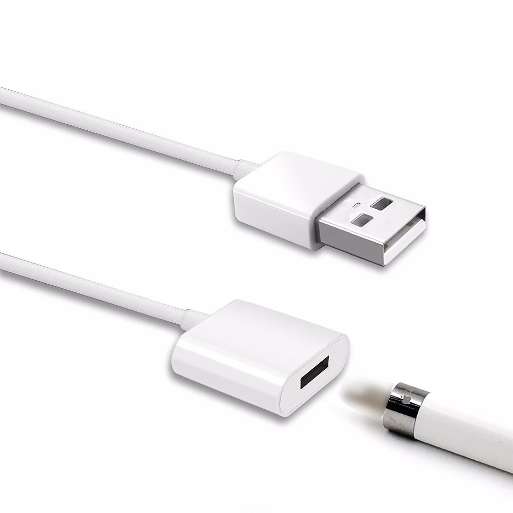 1M Pencil Charger Cable Adapter for iPad Pro 12.9 10.5 inch Male to Female Extension USB Charging Cord Apple Pen iPencil | Электроника