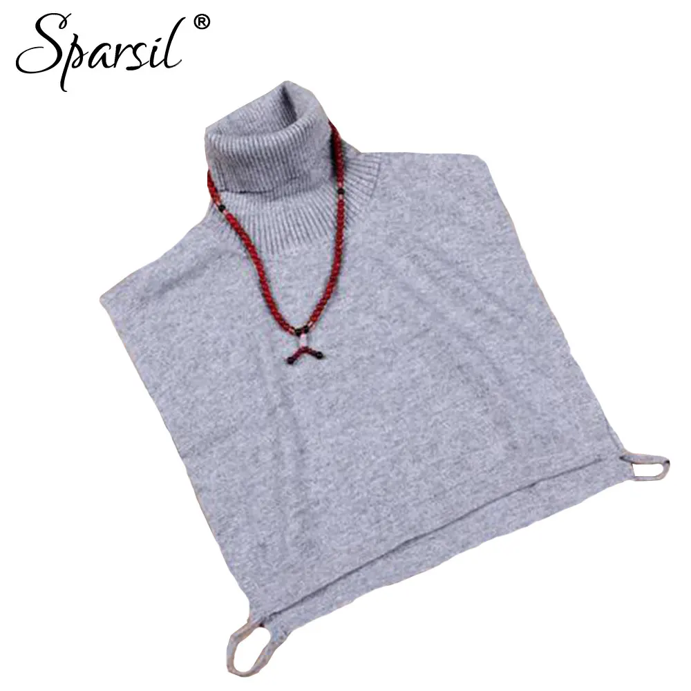 Sparsil женские кашемировые кольца шарфы одноцветные осень и зима мягкая водолазка