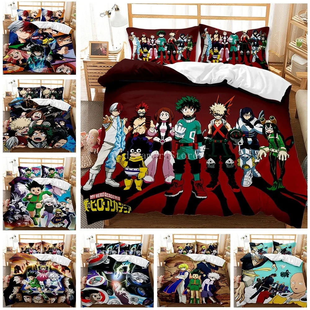 Новый японский комплект постельного белья с принтом аниме Моя геройская