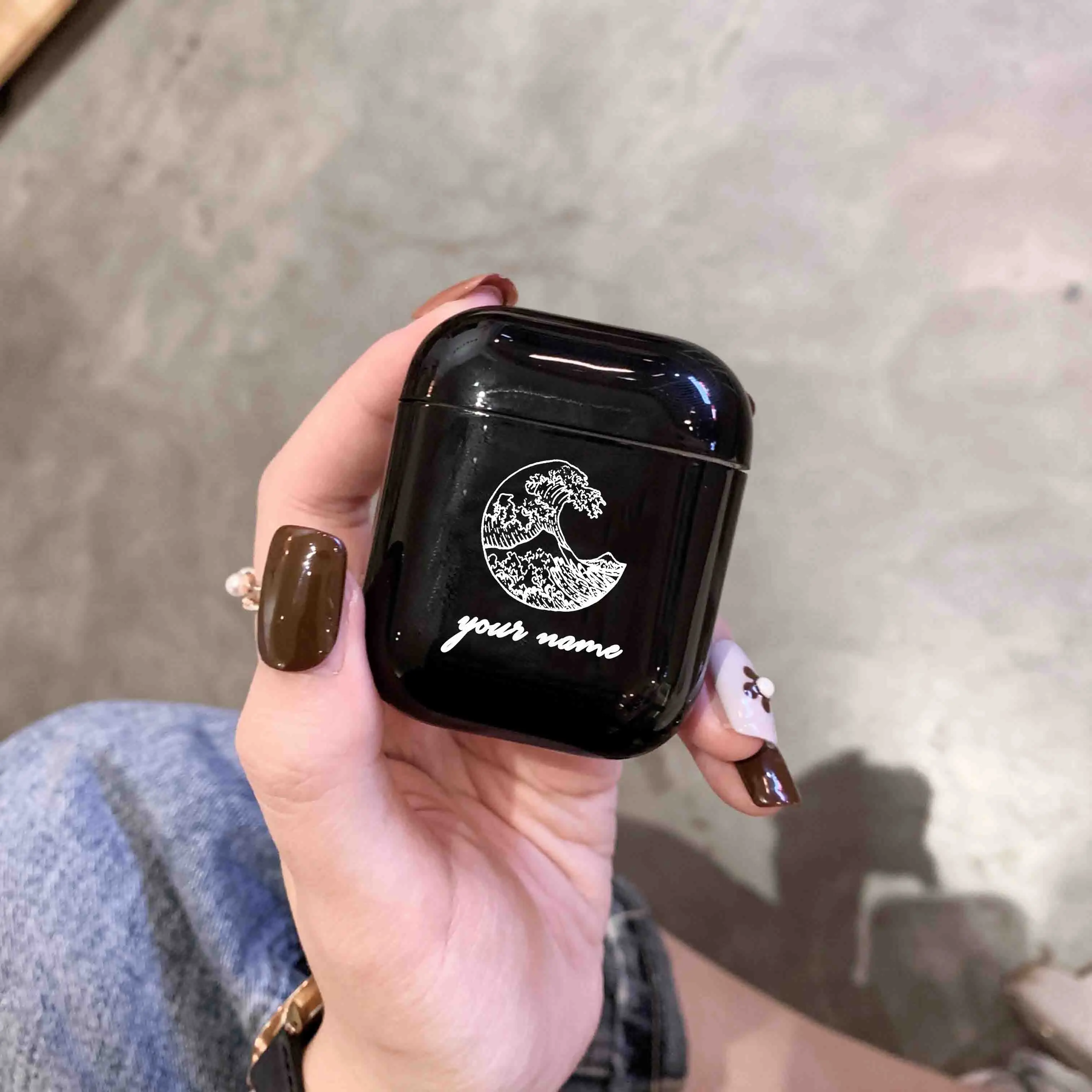 Звездный астронавт жесткий наушник чехол для Apple Airpods защитный чехол своими руками, на заказ ромашка черный наушник чехол для Airpods чехлы