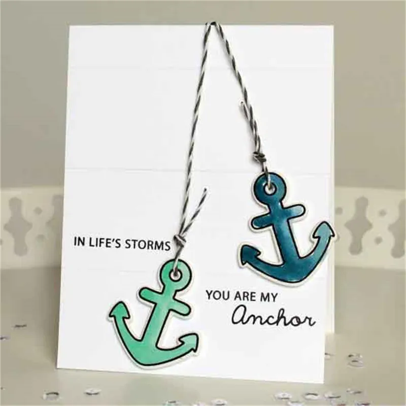 Жизнь якорь чистые штампы и для рукоделия Скрапбукинг карты изготовление DIY