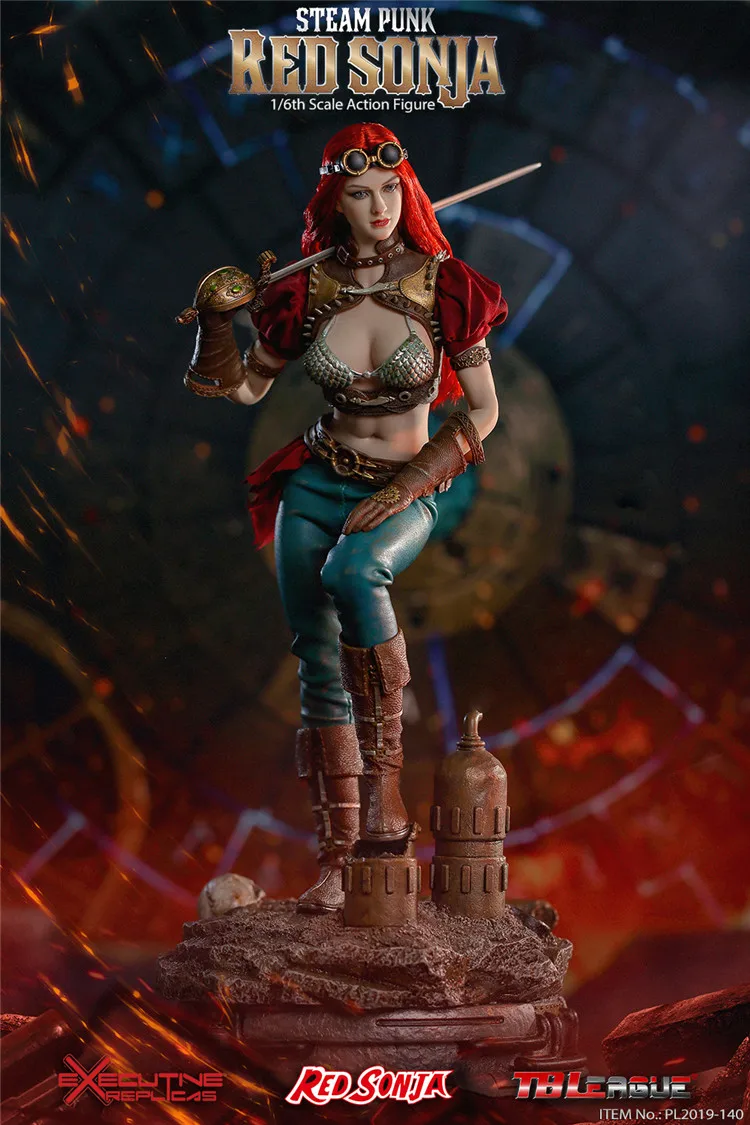 PHICEN TBLeague 1/6 весы PL2019-140 пара панк красный Sonja женские коллекции экшен-фигурок(без основания