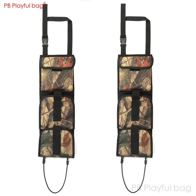 

Playful bag Outdoor CS General automobile seat back tactical hanging bag Leaf camouflage CS MOLLO Vehicle tactical bag QH74