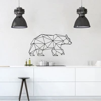 style large geometry animals wall sticker for house decoration living room bedroom decor art decals mural wall stickers