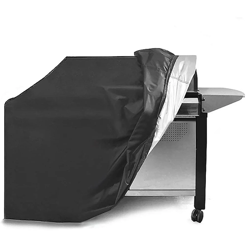 bbq grill cover 3 sizes black outdoor waterproof barbeque cover anti dust protector for gas charcoal electric barbecue grill free global shipping