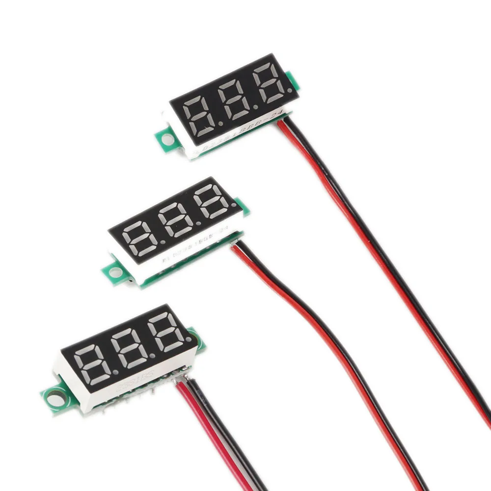 Мини-Автомобильный цифровой вольтметр постоянного тока 2,5 V-30 V Напряжение метр тестер светодиодный Экран электронной части авто аксессуары Цифровой вольтметр
