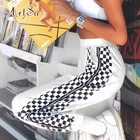 Уличная одежда ArtSu, черные длинные прямые брюки на шнуровке, спортивные брюки с высокой талией, женские модные облегающие брюки ASPA20120