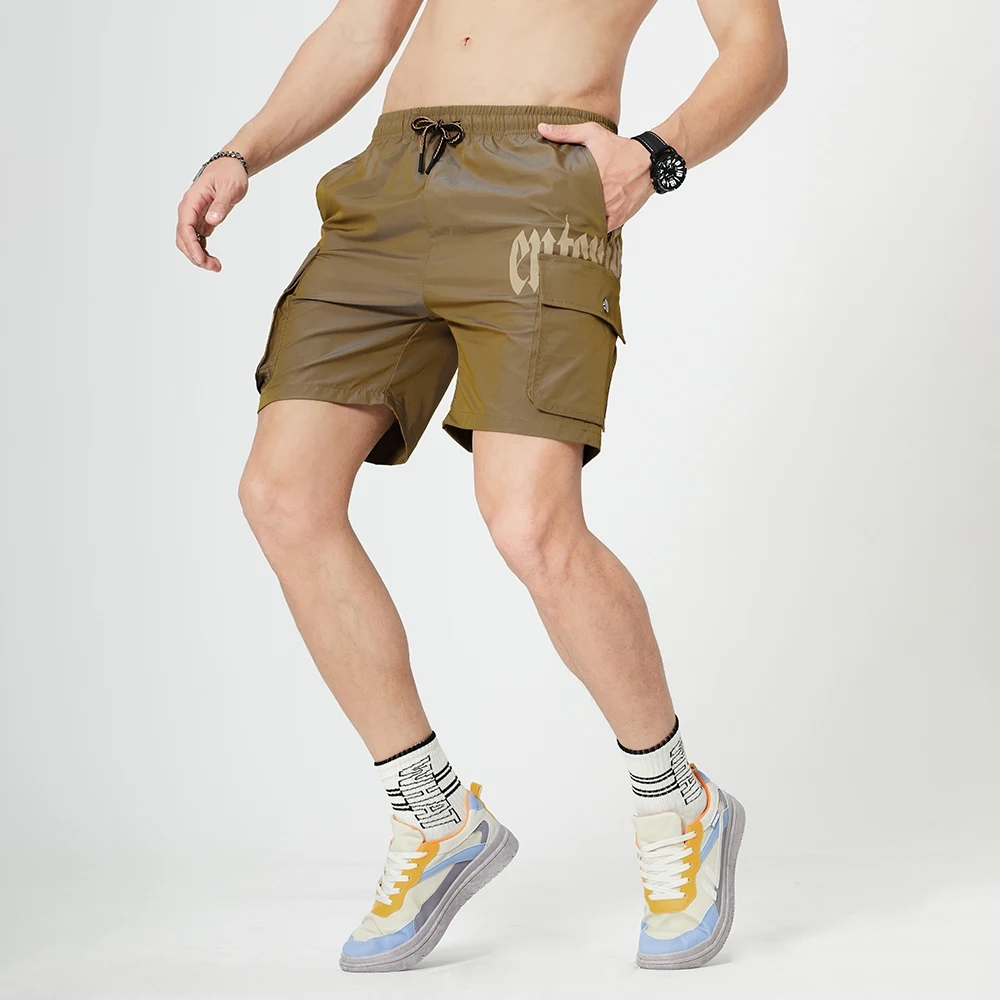 

Men Casual Shorts 2021 Summer New Loose Multi-pocket Jogger Shorts Mens Sportswear Workout Beach Shorts Fashion Bottoms Printing