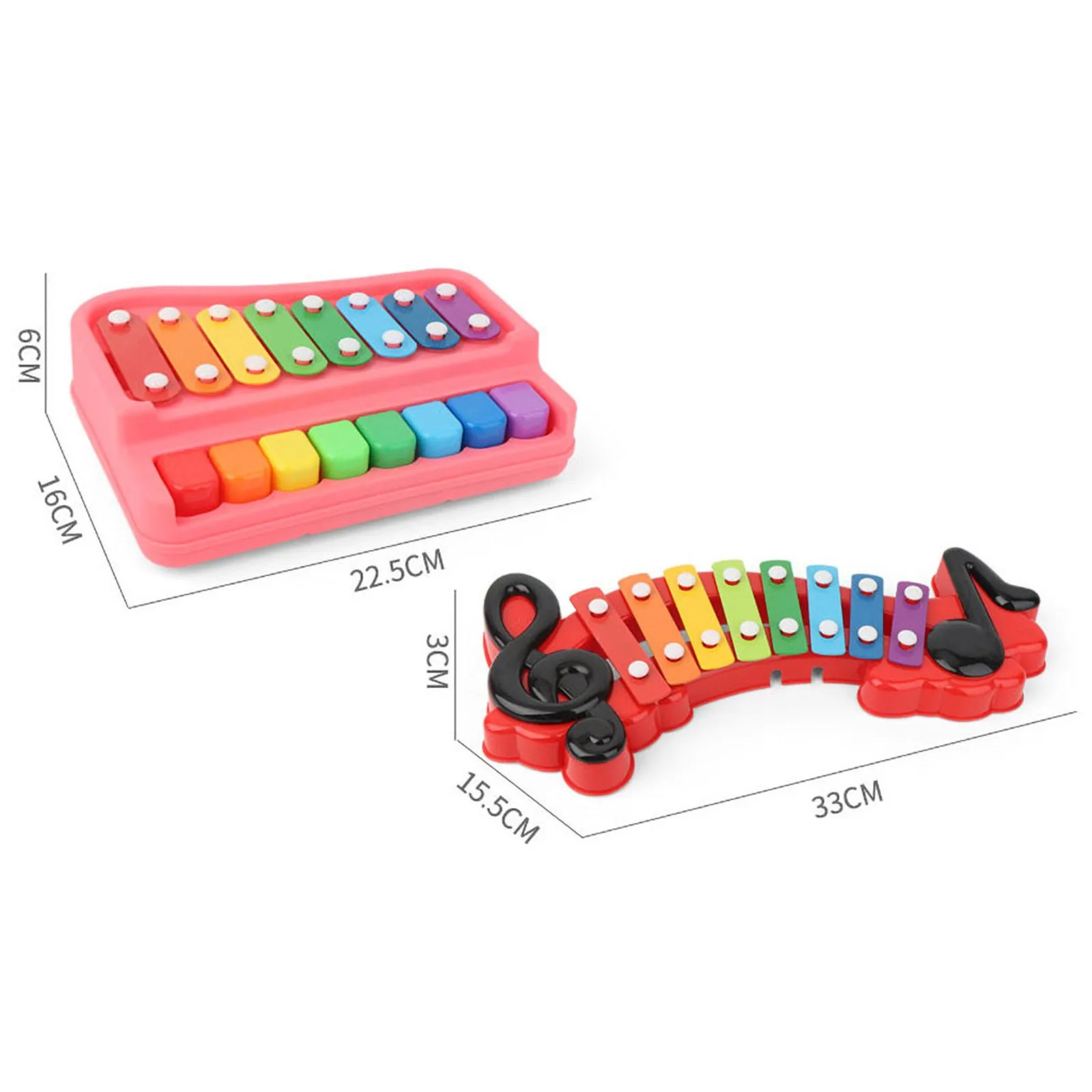 

Puzzle Eight-Tone Hand Knock On The Piano Baby Two-In-One Xylophone Musical Instrument 8 Months Old Children's Music Toy Piano