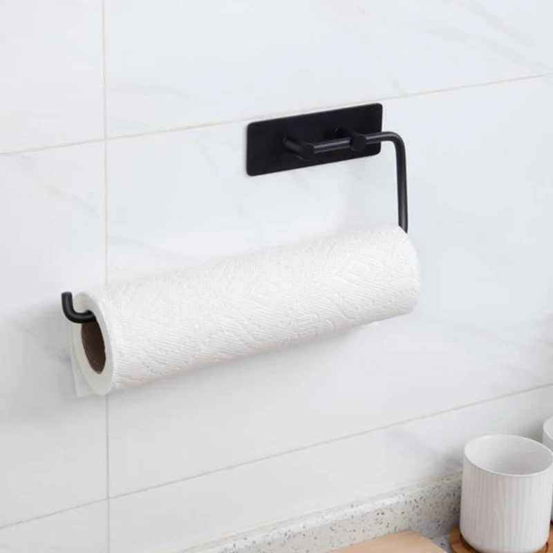 

Toilet paper holder Paper Towel Holder Under Cabinet Mount- Self Adhesive Paper Towel Roll Rack for Kitchen Bathroom Towel