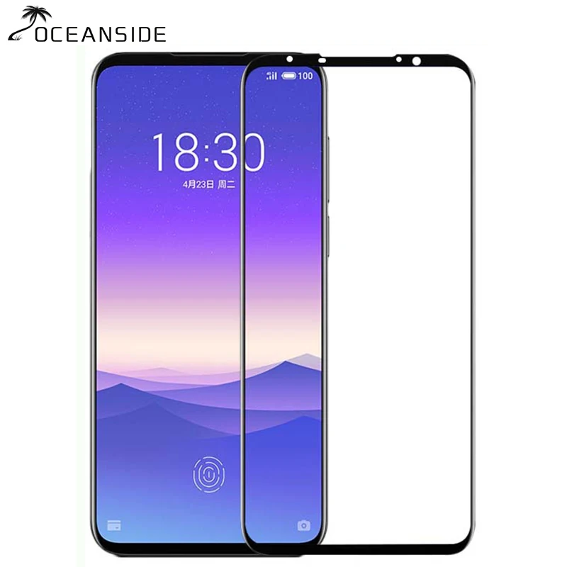 2Pcs BLACK 2 шт Полный стеклянный чехол для Meizu 16 S 16XS Закаленное стекло Защитная пленка для экрана 16 S XS стекло - Цвет: 2Pcs BLACK