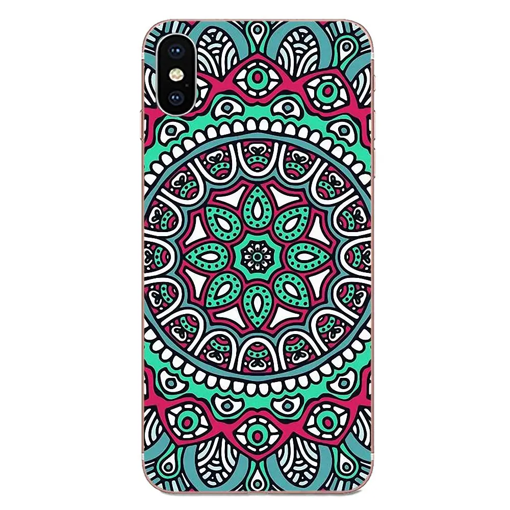 Термополиуретановый чехол с кружевом изображением цветка мандалы Цветочный