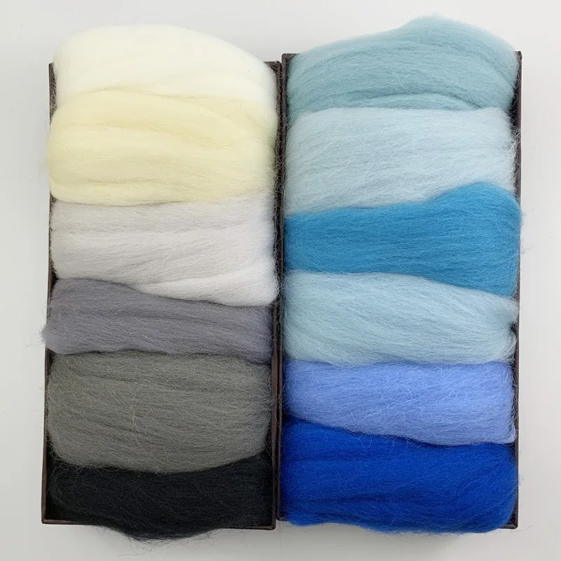 Шерстяное волокно для вязания мягкая игла игл игрушки и мокрого валния рукоделие