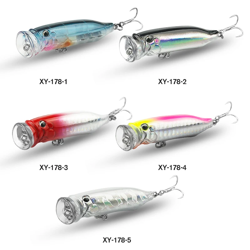 Topwater Popper приманка для рыбной ловли 80 мм 11 5 г кренкбейты искусственная жесткая
