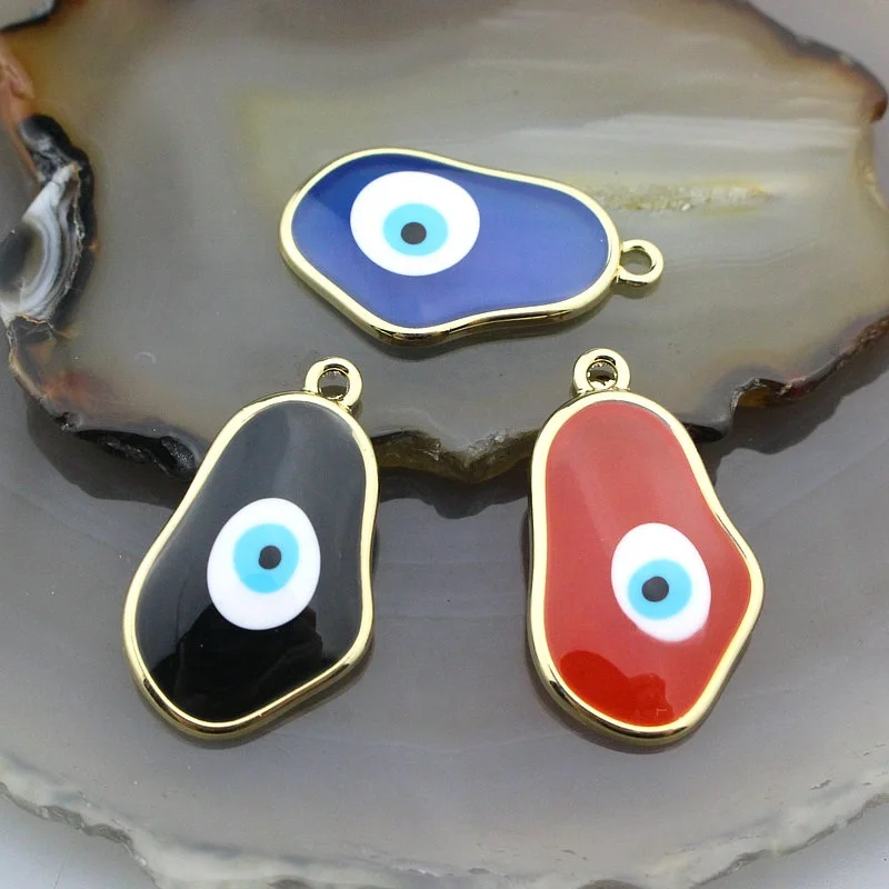 Модная эмалированная подвеска неправильной формы в форме капли 25*15 мм 20 шт./лот