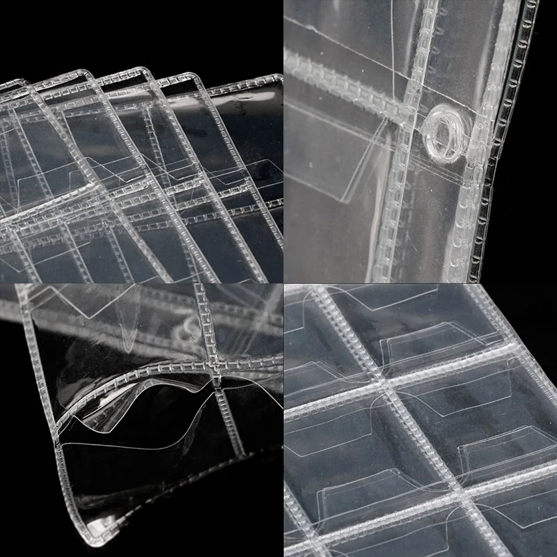 30 карманов пластиковые держатели для монет папки страницы листы хранения