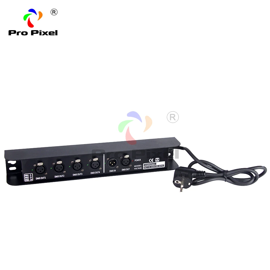1 шт. регулятор Dmx 4 порта сплиттер DMX выход 512x4 каналы для управления