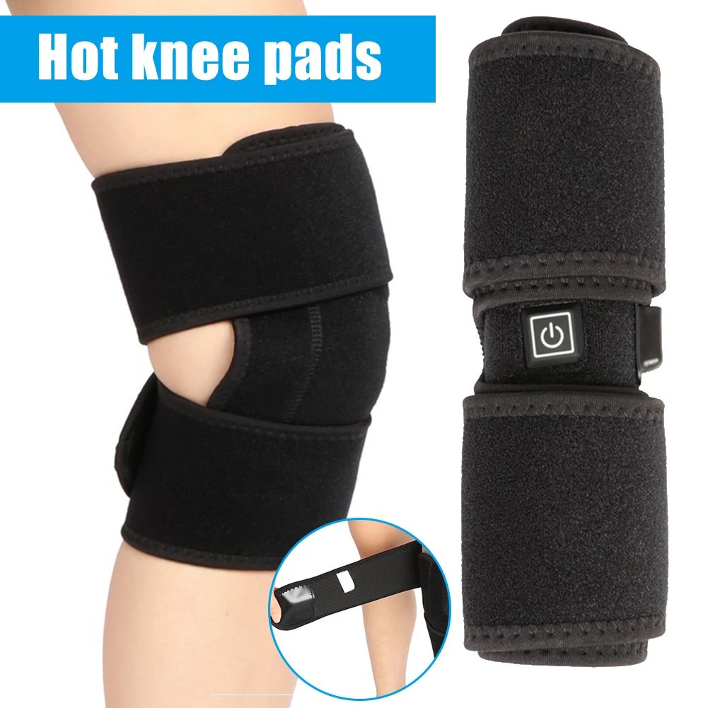 

Newest Electric Knee Heating Pad Wrap Arthritis Pain Relief Massager USB Charging Heating Knee Brace Promotion