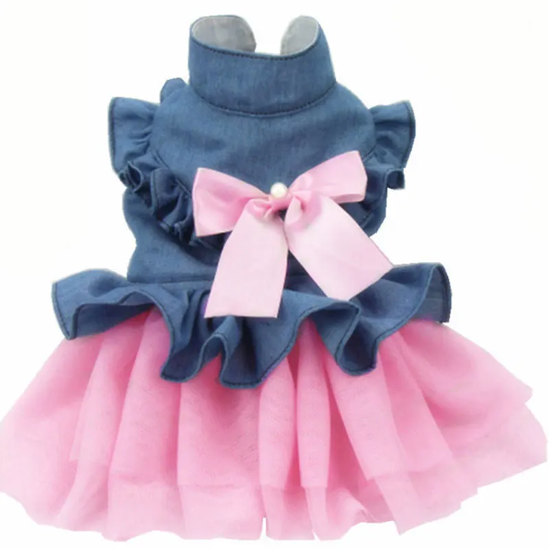 

Baitewei Dog Autumn and Winter Clothes Pet Cat Skirt Teddy Princess Skirt New Dog Wedding Dress Pet Products