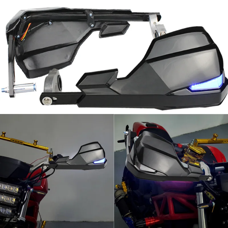 

LED Motorcycle Handguards Protector For HUSQVARNA ENDURO 55 365 MOTOCROSS TE 300 2014-2020 MOTO ENDURO 2018 236 701 ENDURO 2018
