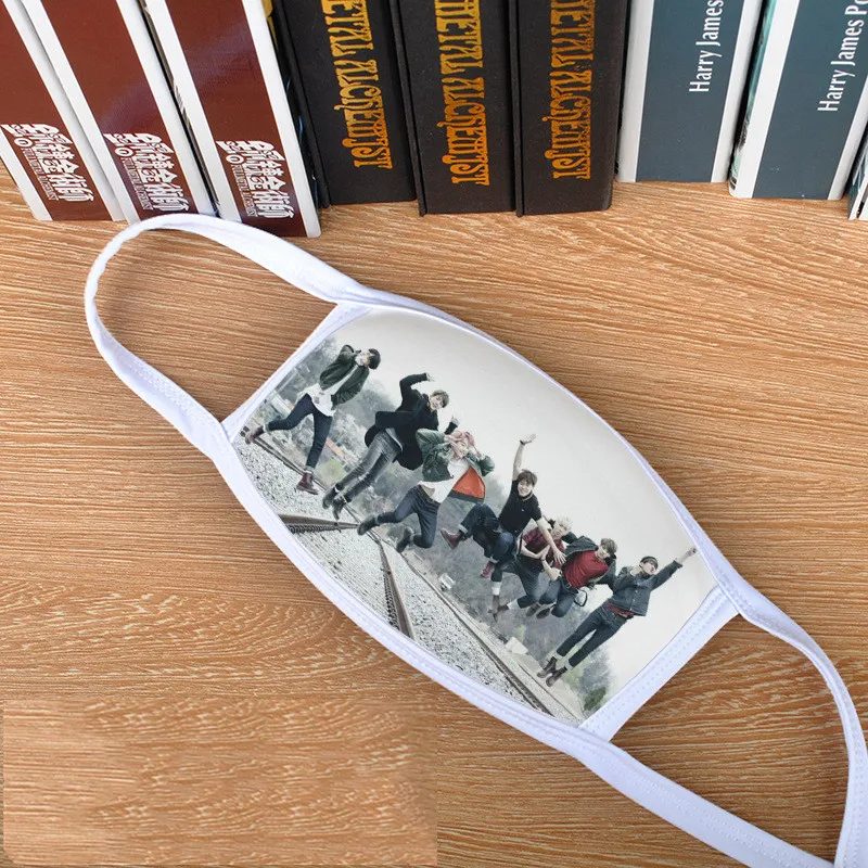 10 шт./партия KPOP маска для рта и лица JUNGKOOK Jimin SUGA JIN J-HOPE RM космическая хлопковая маска теплая и пылезащитная PM2.5