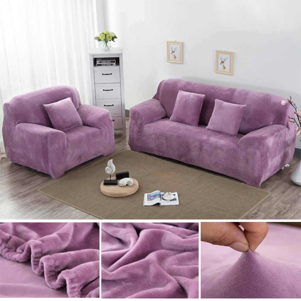 Новинка 2019 эластичные Бархатные чехлы для диванов водонепроницаемые диванная