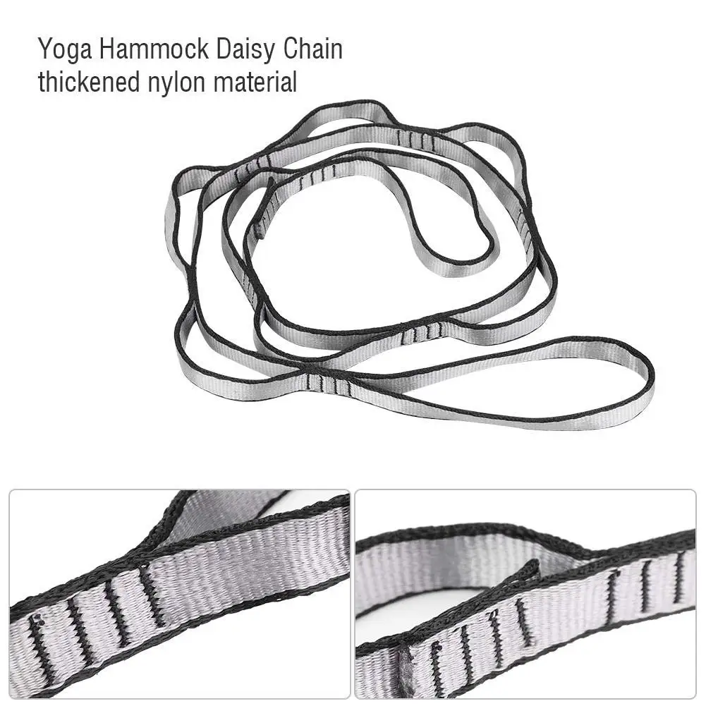 2 шт. карабин для скалолазания с гамаком, 1 метр, цепочка с ромашками для такелажа, аэрофотосъемки, гамаки, дерево, качели, регулировка высоты