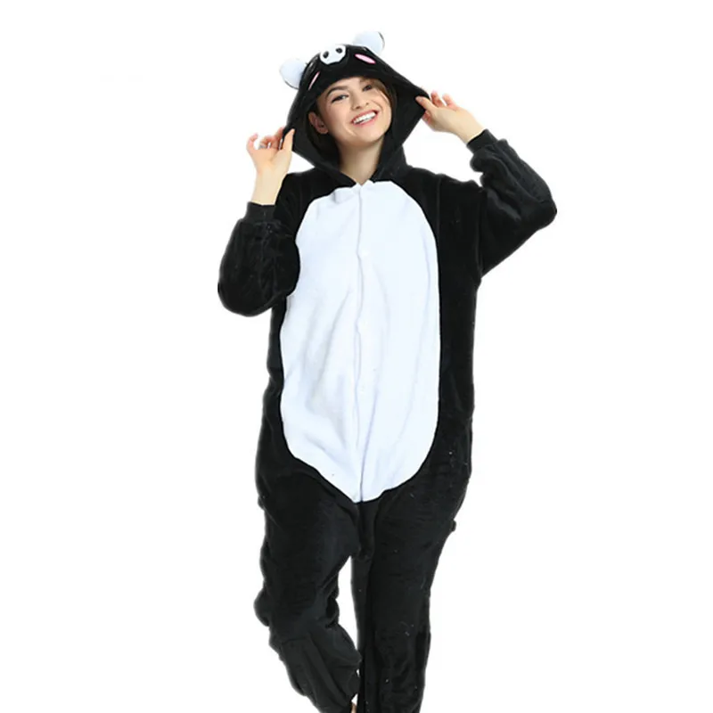 

Kigurumi Pig Costume Kids Pajama Adult Animal Onesie Women Men Hooded Kegurumi Sleepwear Flannel Pijamas